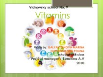 Презентация по теме Витамины