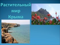 ПРезентация по крымоведению на тему Растительный мир Крыма