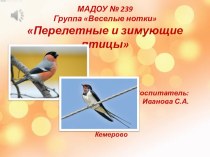 Презентация Перелетные и зимующие птицы.