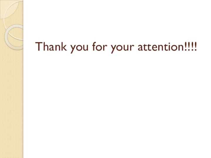 Thank you for your attention!!!!