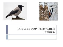 Логопедическая игра Зимующие птицы