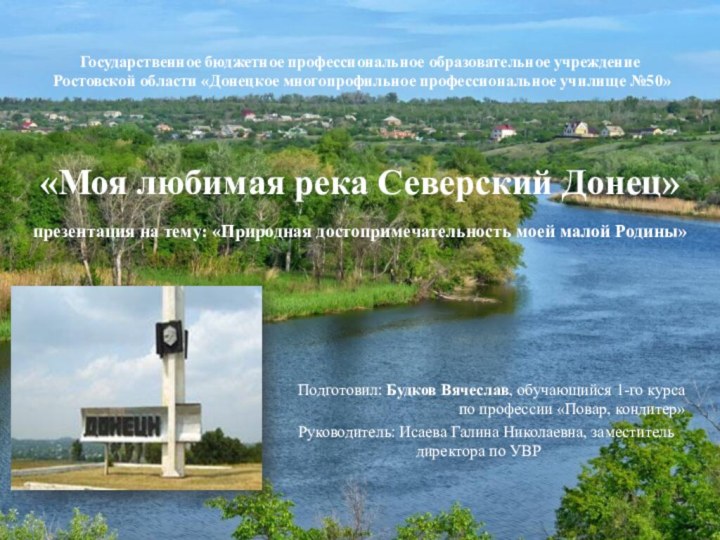 Государственное бюджетное профессиональное образовательное учреждение  Ростовской области «Донецкое многопрофильное профессиональное
