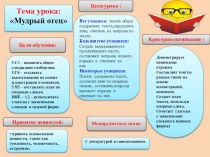 Презентация по русскому языку на тему Мудрый отец