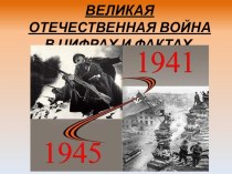 Презентация Великая Отечественная Война в цифрах и фактах