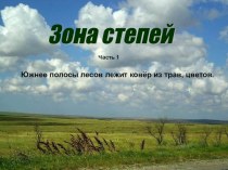 Презентация по географии на тему Растительный мир степей России- 7класс