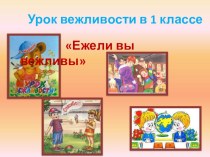 Презентация по русскому языку 1 кл Вежливые слова