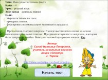 Презентация по русскому языку Имя существительное. Тест