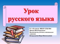 Презентация по русскому языку на тему Число имён существительных ( 3 класс)