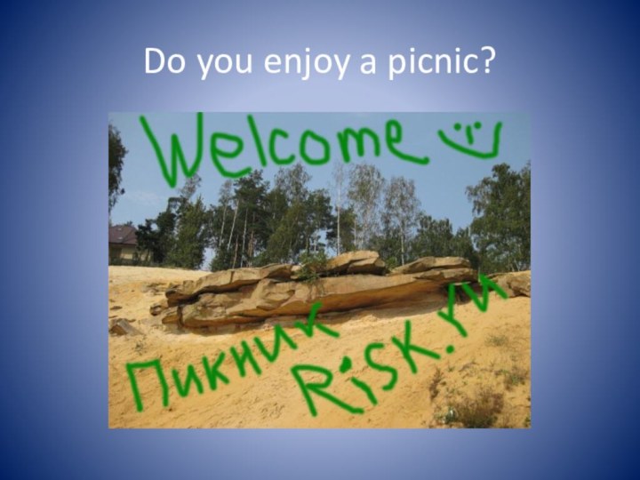 Do you enjoy a picnic?