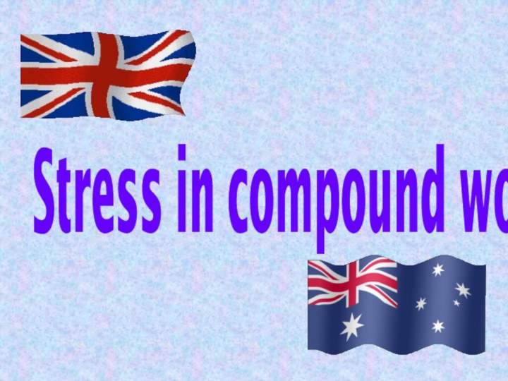 Stress in compound words
