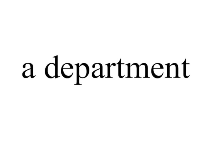 a department
