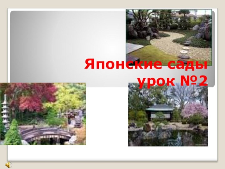 Японские сады урок №2