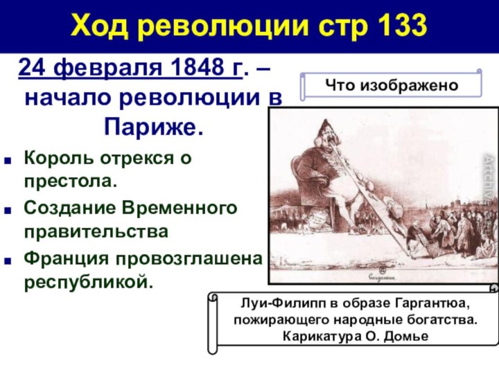 Ход революции стр 13324 февраля 1848 г. – начало революции в