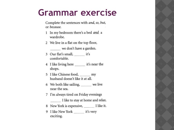 Grammar exercise