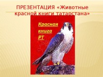 Презентация по географии на тему Животные красной книги Татарстана. ( 8 класс)
