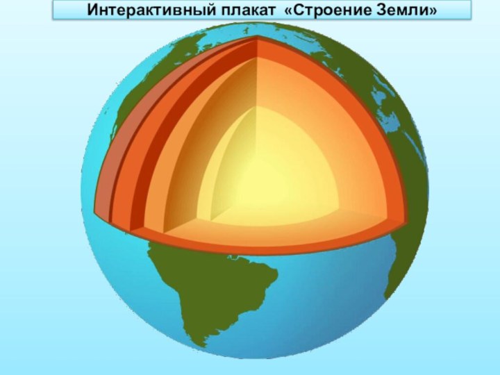 Интерактивный плакат «Строение Земли»