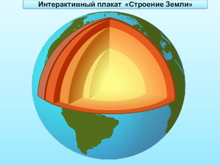 Интерактивный плакат «Строение Земли»