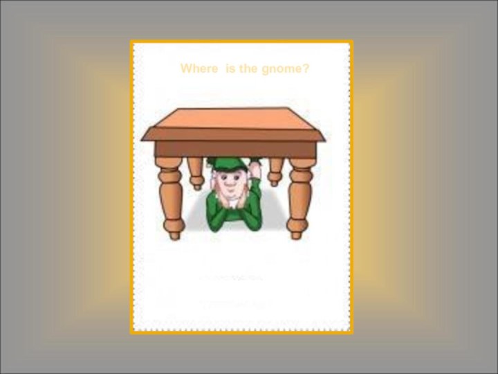 Where is the gnome?