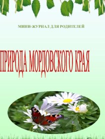 Природа Мордовии мини- журнал для родителей (ДОУ)