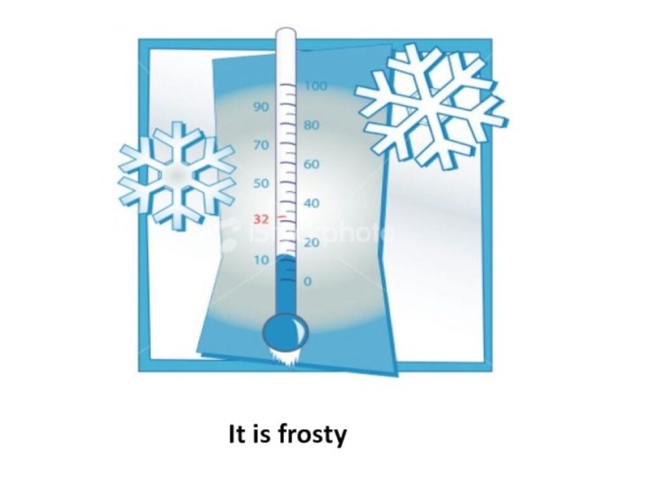 It is frosty
