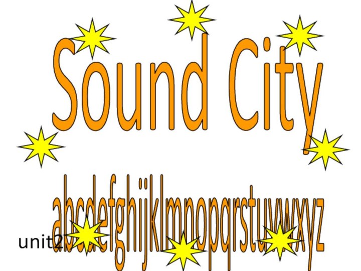 Sound Cityabcdefghijklmnopqrstuvwxyzunit2
