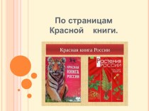 Презентация урока естествознания Тема: По страницам Красной книги (в 8 классе)