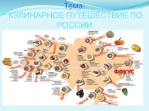 Презентация по внеурочной деятельности Кулинарное путешествие по России