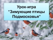 Презентация урока-игры Зимующие птицы