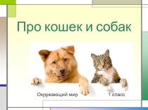Презентация к уроку окружающего мира Про кошек и собак