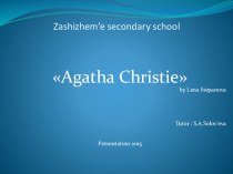 Презентация по английскому языку Агата Кристи