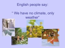 Интегрированный урок по теме Погода ( английский и немецкий языки)