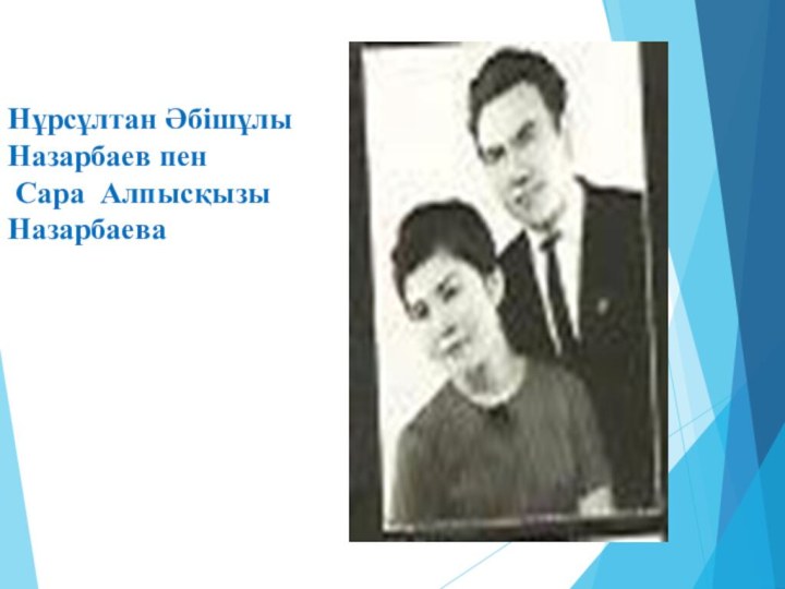 Нұрсұлтан Әбішұлы  Назарбаев пен Сара Алпысқызы Назарбаева