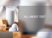 Презентация по английскому языку на тему All about diet