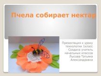 Презентация по технологии Изготовление пчелы