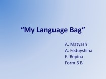 The project “My Language Bag”