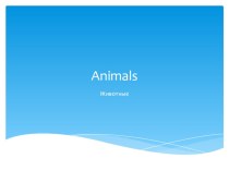 Презентация Animals 2 класс