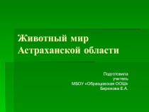 Животный мир Астраханской области презентация к уроку по окружающему миру (3 класс)