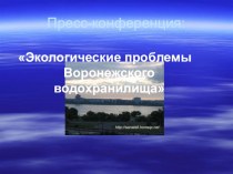 Экологические проблемы Воронежского водохранилища. презентация к уроку по окружающему миру (2 класс)