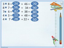 Конспект урока Запись сложения в строчку и столбиком 2 класс план-конспект урока по математике (2 класс)