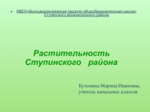 Растительность Ступинского района Московской области презентация к уроку по окружающему миру (4 класс)