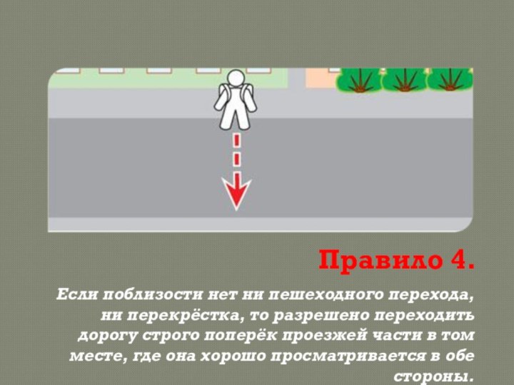 План ПДД "Правила перехода через дорогу"