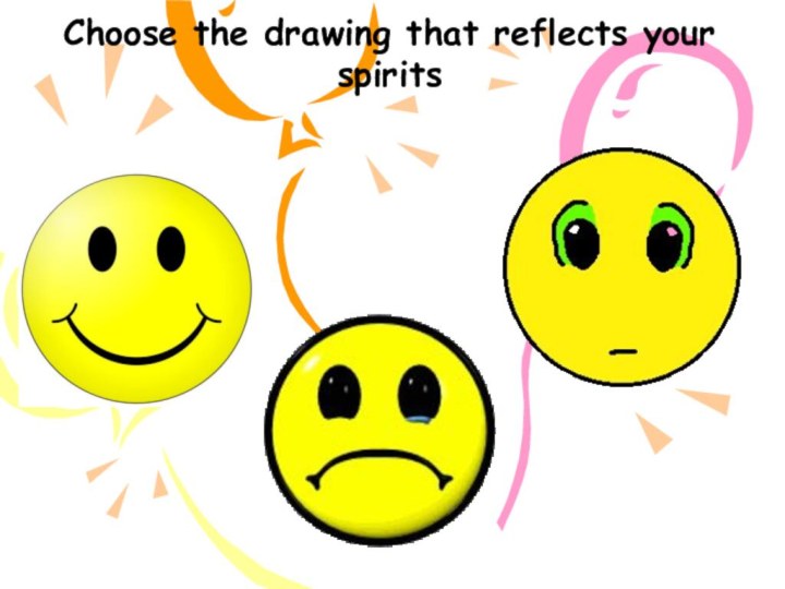 Choose the drawing that reflects your spirits