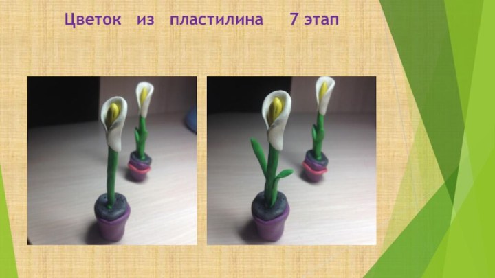 Цветок  из  пластилина   7 этап