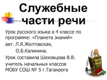 ПРЕЗЕНТАЦИЯ К УРОКУ презентация к уроку по русскому языку (4 класс) по теме