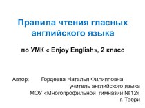 Правила чтения английского языка презентация к уроку по иностранному языку (2 класс)
