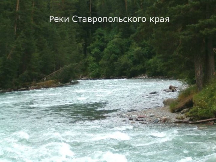 Реки Ставропольского края