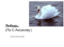 Лебедь по Аксакову изложение презентация к уроку по русскому языку (3 класс)