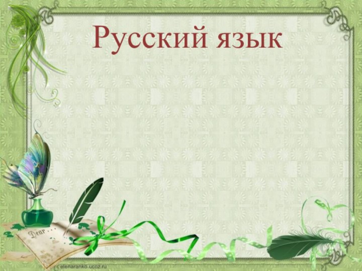 Русский языкУчимся писать безударные  окончания имён существительных