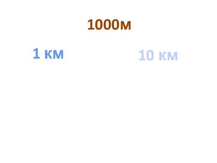 1000м1 км10 км