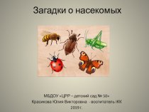 Загадки о насекомых презентация к уроку по окружающему миру (средняя группа)